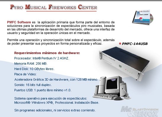 PMFC-144USB Pyro Musical Fireworks Center