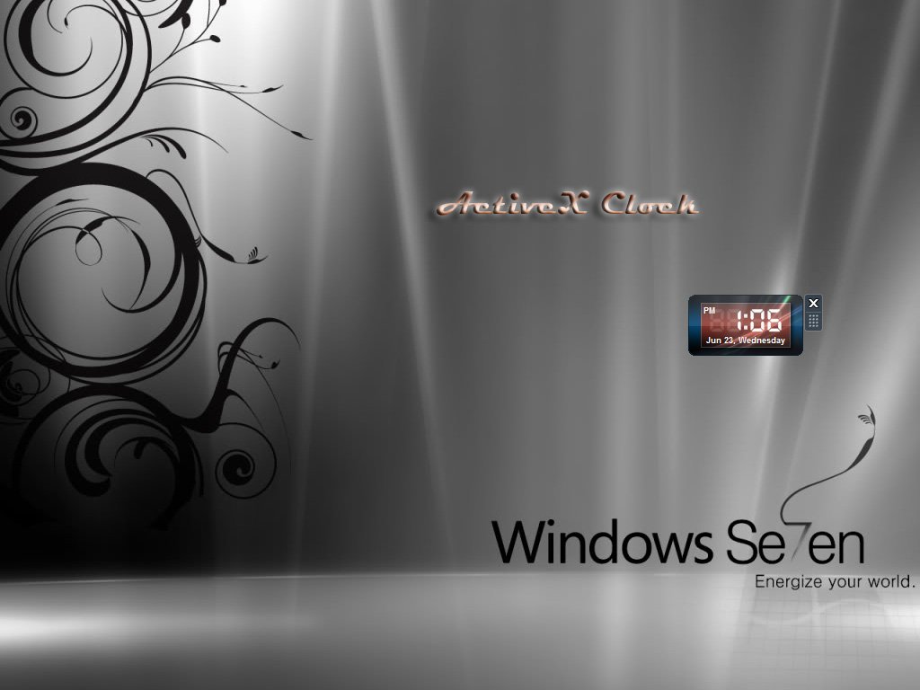 Windows 7 ActiveX Clock 1.5 full